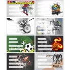 Füzetcímke, 24 db/cs  PANTA PLAST Boys