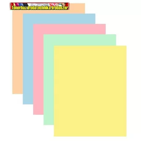 XEROX Symphony, pasztell mix ,másolópapír, színes, A4, 80 g, 5x50 lap,  496L94182