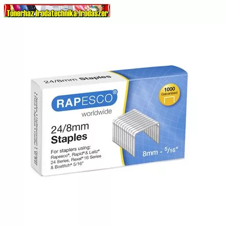 RAPESCO Tűzőkapocs, 24/8 1000db/dob