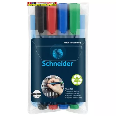 Schneider Maxx 130 alkoholos marker 1-3 mm, kupos hegyű, készlet