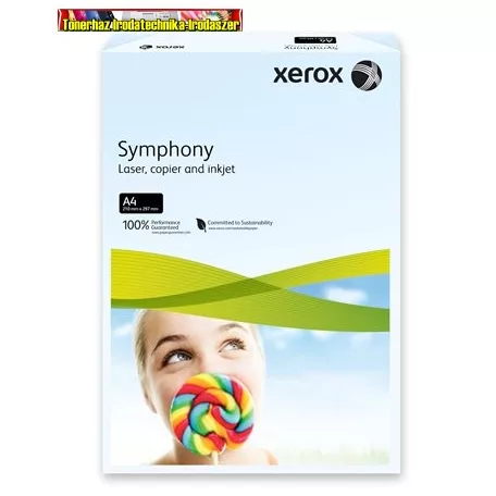 XEROX Symphony Másolópapír, színes, A4, 160 g,  világoskék (pasztell) 003R93222 (250 ív/csg)