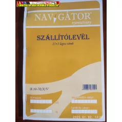 Szállítólevél 25x3 lap A5 -B.10-70/A/V Navigátor
