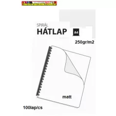   Trend bőrhatású Spirál hátlap matt A4/250gr.MATT  FEHÉR, 