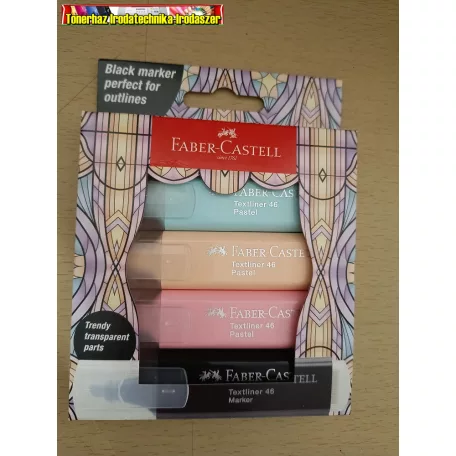 Faber-Castell Szövegkiemelő 4db-os készlet GLASSY PASZTELL TEXTLINER 254694