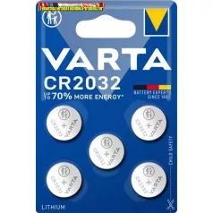 Varta CR2032 gombelem (5db-os kiszerelés) DB-ÁR