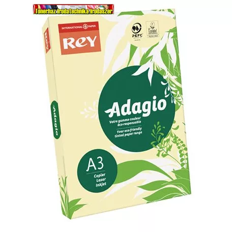 Rey Adagio Másolópapír A3/80gr színes  500ív/cs Pasztell sárga