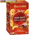   MILFORD SNOW WALTZ SÁRGABARACK, MANDULA,PUNCS ízű GYÜMÖLCSTEA 20 FILTER 45 G/dob