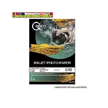 Q-PRINT fotópapír A4 270GR fényes  (20ív/cs) tintasugaras
