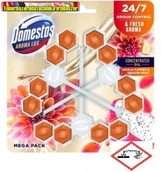 Domestos Aroma Lux Dahlia Flower & Dragonfruit 3× 55 g (wc illatosító, wc fertőtlenítő)