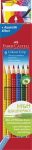   FABER-CASTELL Grip 2001 Színes ceruza készlet, háromszögletű, , 6 különböző szín 112406