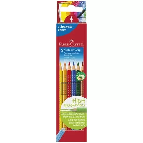 FABER-CASTELL Grip 2001 Színes ceruza készlet, háromszögletű, , 6 különböző szín 112406