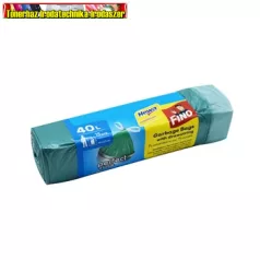   Szemeteszsák önzáró szalaggal 40 liter 55 x 62 cm 14 mikron 15 db/tekercs Fino zöld