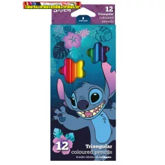   Stitch Színes ceruza készlet  háromszögletű 12db/cs (54786)