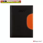 Határidőnapló DAYLINER Memphis, fekete-narancs B/6 heti  2027 (agenda,naptár)