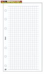   SATURNUS M327F Kalendárium betét, jegyzetlap, "M", kockás, fehér