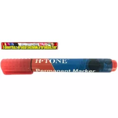   H-Tone Permanent (alkoholos filctoll) marker piros, kúpos heggyel 1-3 mm