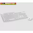 Logitech MK295 Silent Wireless Combo billentyűzet + egér White HU