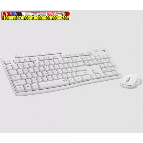 Logitech MK295 Silent Wireless Combo billentyűzet + egér White HU