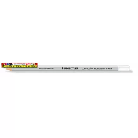 STAEDTLER Lumocolor 108 Fehér ceruza, hatszögletű, mindenre író, lemosható (omnichrom),