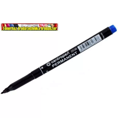 CENTROPEN 2536 Permanent (alkoholos filctoll) marker  kerek végű, 1mm, kék