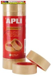 Apli Transparent átlátszó ragasztószalag, 19 mm x 33 m 12490 DB- ÁR (8db/cs)