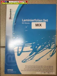 LAMINÁLÓ FÓLIA MIX , 80 MIKRON 50 db-os csomag , vegyes méretben