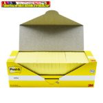   3M 654 Post-It, sárga Jegyzettömb öntapadó, 76x76mm, 100lap/tömb  (49736)