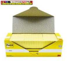 3M 654 Post-It, sárga Jegyzettömb öntapadó, 76x76mm, 100lap/tömb  (49736)