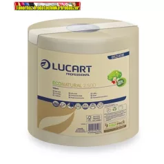   LUCART ECONATURAL 2.500 Kéztörlő, tekercses, 2 rétegű, 500lap/tek  havanna barna 852406