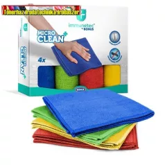   BONUS MicroCLEAN Plus Immunetec Törlőkendő, mikroszálas, 4 db/cs