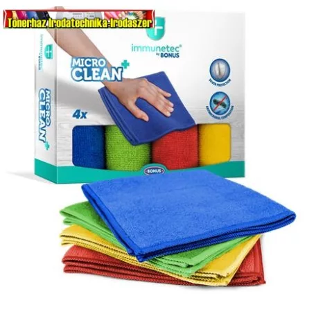 BONUS MicroCLEAN Plus Immunetec Törlőkendő, mikroszálas, 4 db/cs