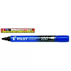   PILOT Permanent Marker 100 alkoholos filc vastag gömb hegyű (kúpos) kék