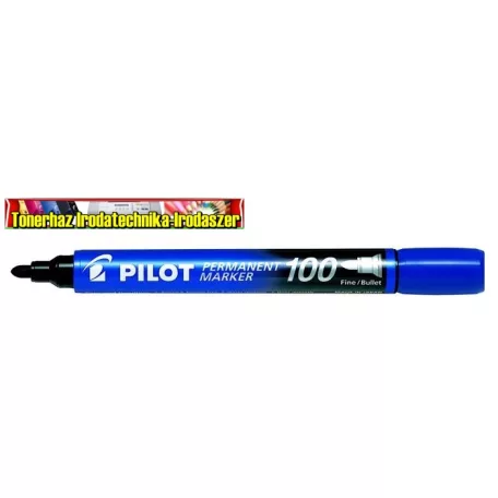 PILOT Permanent Marker 100 alkoholos filc vastag gömb hegyű (kúpos) kék