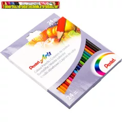 Pentel Színes ceruza készlet hatszögletű 24 szín 