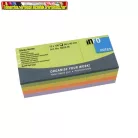 Öntapadó jegyzettömb 50x40mm élénk vegyes színek SPRING 5653-76 (12db/csom) info notes (51x38;40X50) (100lap/db)