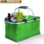   11549A Thermo összecsukható bevásárlókosár - 49 x 28 x 25 cm - 21 L - zöld