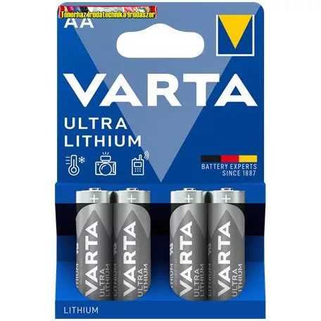 VARTA Ultra Lithium AA Lithium CERUZA ELEM LR6  db-ár