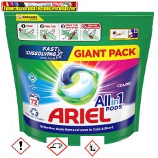 Ariel mosógél kapszula all in1 pods 72db Color  (72 mosás)
