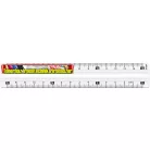 MAPED Study Unbreakable vonalzó, műanyag, törhetetlen, 15 cm, átlátszó