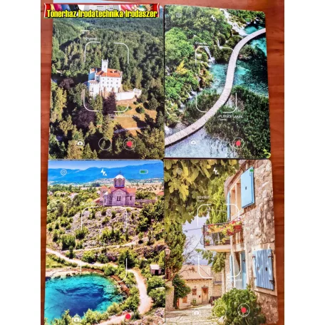 Füzet, A4, kockás, LIPAMILL A/4 40 lapos Postcard (A/4) (87-32) (87-40)