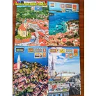 Füzet, A4, kockás, LIPAMILL A/4 40 lapos Postcard (A/4) (87-32) (87-40)