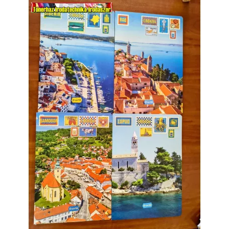 Füzet, A4, kockás, LIPAMILL A/4 40 lapos Postcard (A/4) (87-32) (87-40)