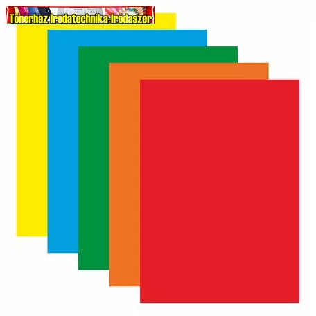 Színes papír, A4, 160 g, 5x2 lap, vegyes színek ( karton) (fotókarton)