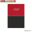 Határidőnapló DAYLINER Contrast, piros-fekete B/6 heti  2027 (agenda,naptár)