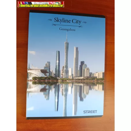 STREET Skyline City A5, 54 lapos vonalas füzet (21-54)(21-32) (margós) (A5)