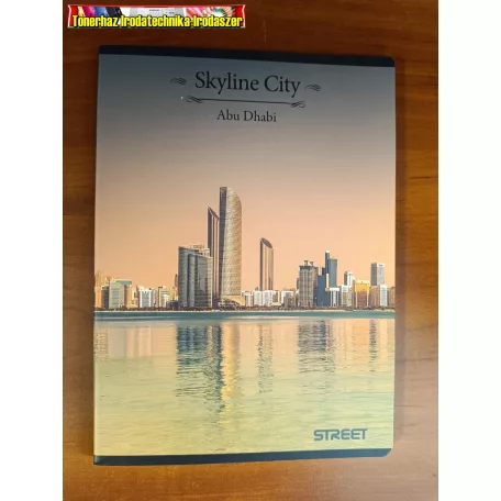 STREET Skyline City A5, 54 lapos vonalas füzet (21-54)(21-32) (margós) (A5)