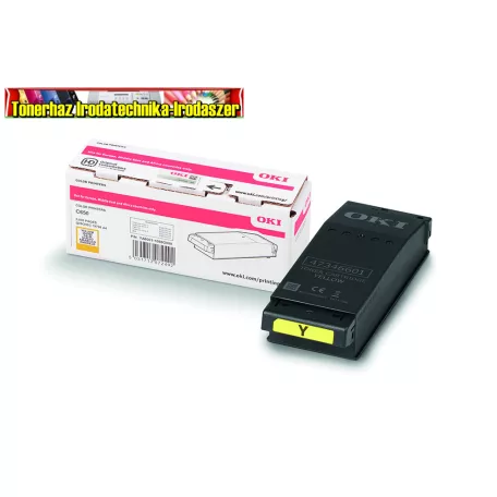 OKI C650 EREDETI TONER YELLOW 6K 09006129