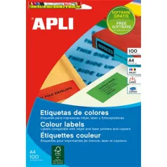   Apli 3 pályás etikett, 70 x 37 mm, 24címke/lap 100lap/dob kék /LCA11835/