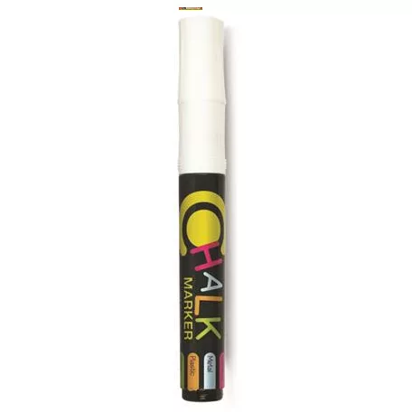 FLEXOFFICE Chalkmarker Krétamarkerek, 2,5 mm FEHÉR