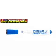   Ico MARKERASER Táblamarker 1-3mm, mágneses, táblatörlővel kék, kúpos heggyel (whiteboard marker)